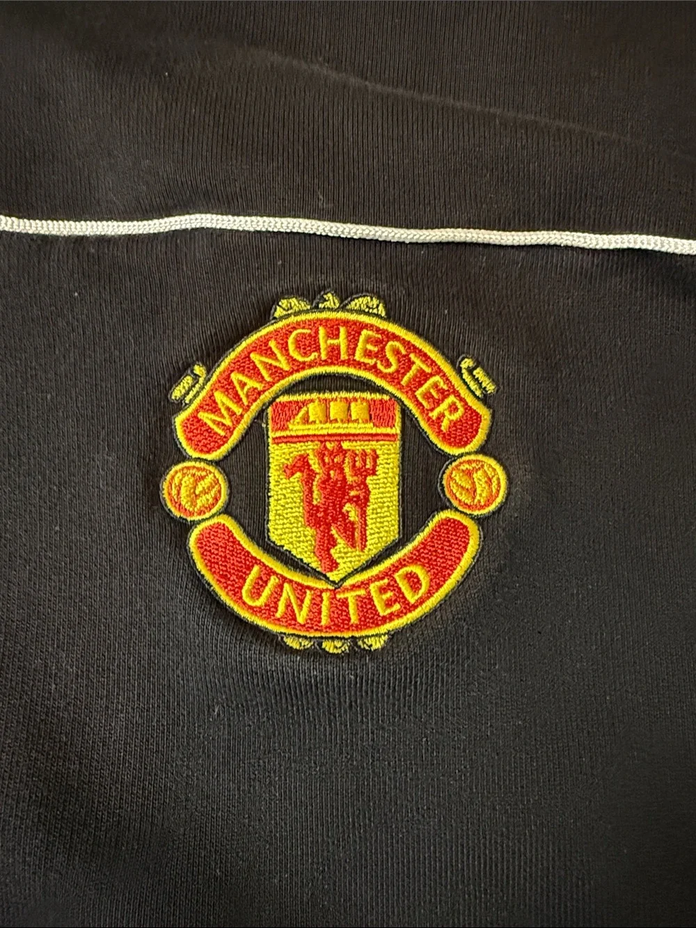 Adidas X Drama Manchester United Black & Red Call Hoodie with Crest